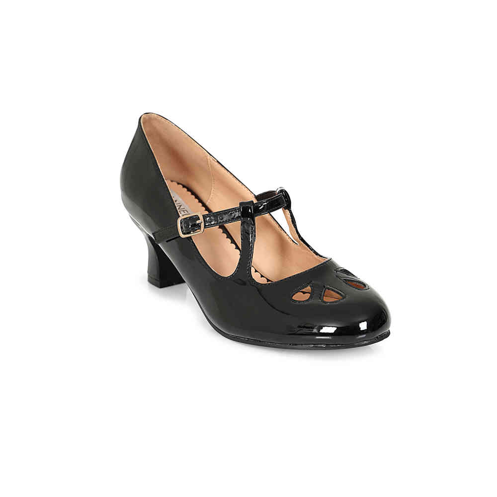 Banned - Glamour In Time Mary Janes Pumps - Zwart